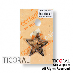 CORTANTE C 109 ESTRELLA X3 ACERO x 1